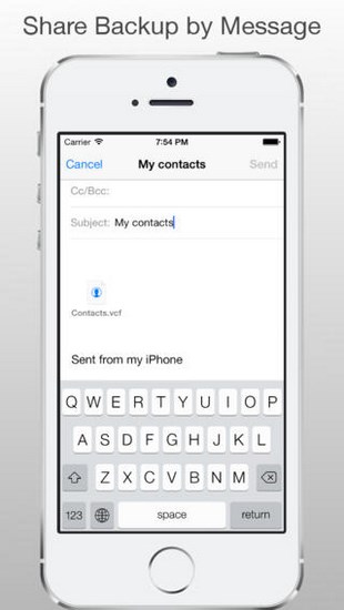 Backup Contacts for iOS