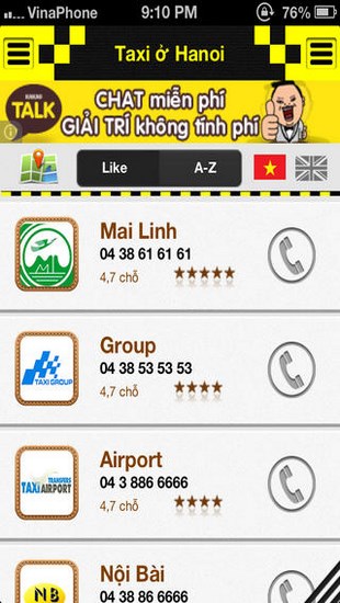 Taxi và xe tải Việt Nam for iOS