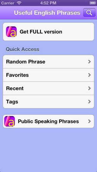 Useful English Phrases for iOS
