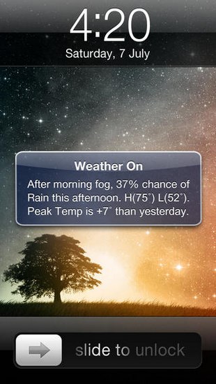 Weather On for iOS