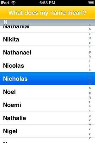 What Does My Name Mean? for iOS