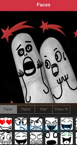 download cool finger faces cho iphone