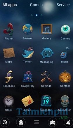 download halloween go launcher theme cho android