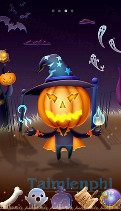 download pumpkin head go laucher theme cho android