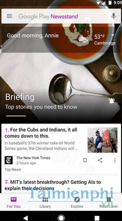 download google play newsstand cho android