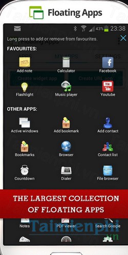 download floating apps free cho android