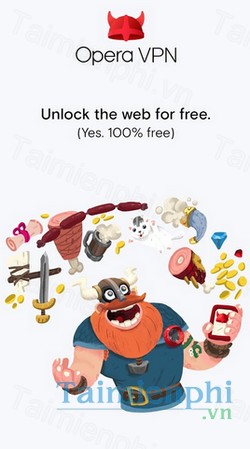 download opera free vpn cho android