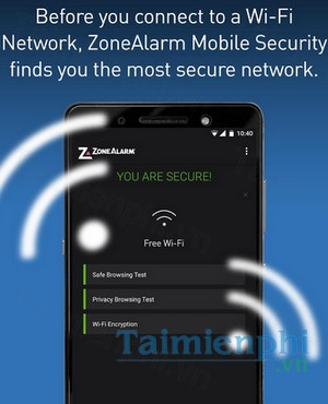 download zonealarm mobile security cho android
