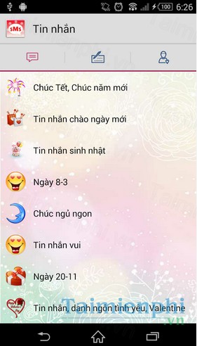 download sms ngay 8 3