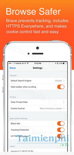 download brave browser cho iphone