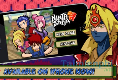 download ninja saga cho iphone