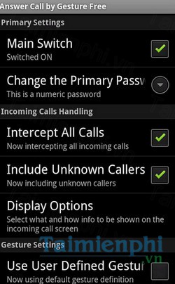 download gesture answer call cho android
