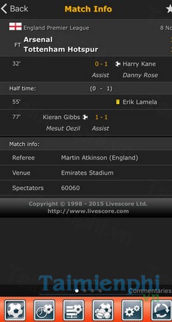 download live score cho iphone