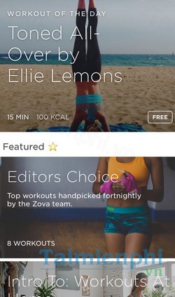download zova personal trainer cho iphone