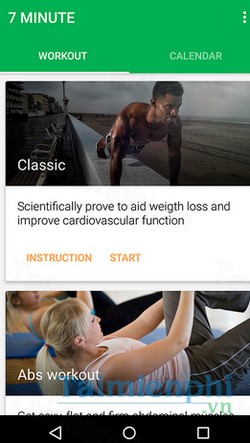download 7 minutes workout cho android