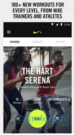 download nike training club cho android
