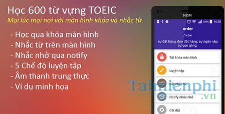 download 600 tu vung toeic lockscreen cho android