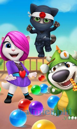download talking tom bubble shooter cho android