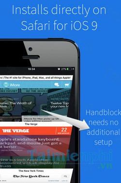 download handblock adblocker cho iphone