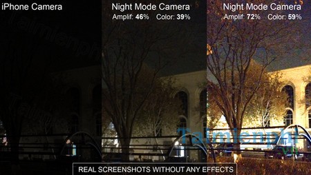 download night photo and video shoot cho iphone