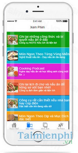 download mon ngon cho iphone