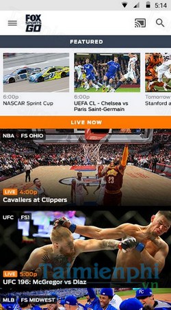 download fox sports go cho iphone