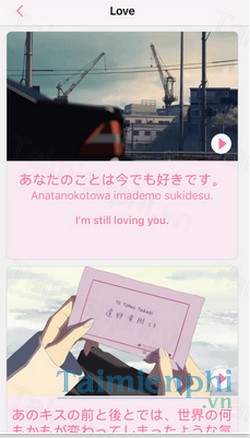 Learn Japanese Phrases through anime cho iPhone - Học các cụm từ tiếng