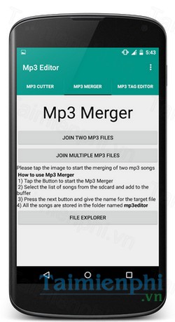 download mp3 editor cutter merger cho android