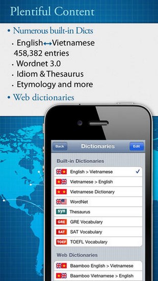 English Vietnamese English Dictionary for iOS
