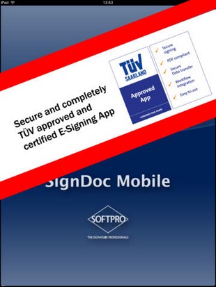 SignDoc Mobile for iPad