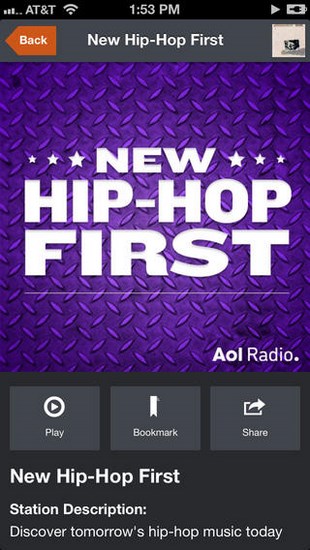 AOL Radio for iPhone