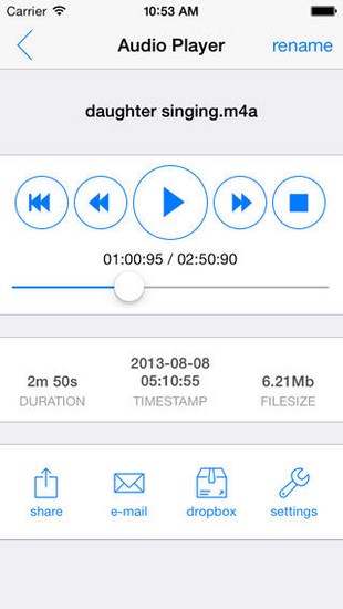 Instant Audio Recorder Lite For iOS