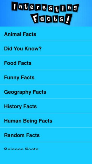 Interesting Facts for iOS