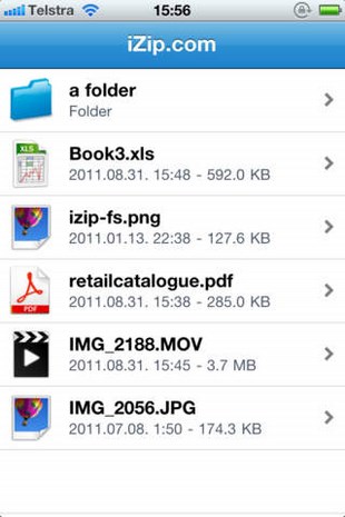 iZip.com for iOS