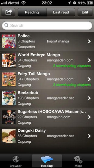 Manga Browser, Downloader & Reader Lite for iOS