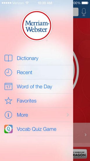 Merriam Webster Dictionary App for iOS