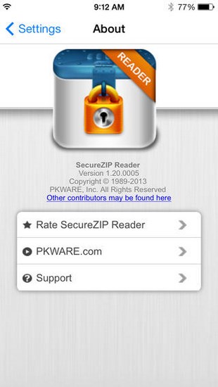 SecureZIP Reader for iOS
