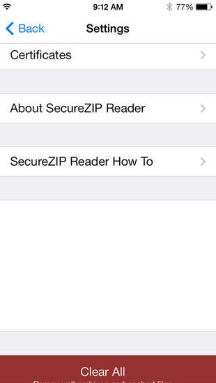 SecureZIP Reader for iOS