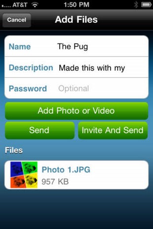 SendStuffNow for iPhone