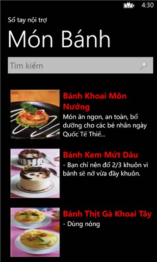 Sổ tay nội trợ for Windows Phone