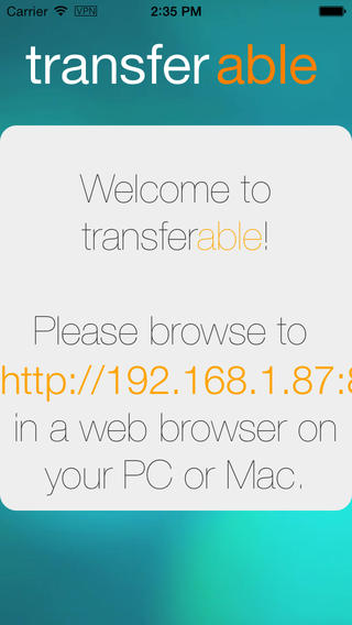 Transferable for iOS