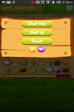 Xếp hoa quả for Android