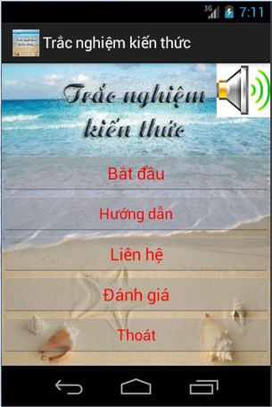 Trắc nghiệm kiến thức for Android