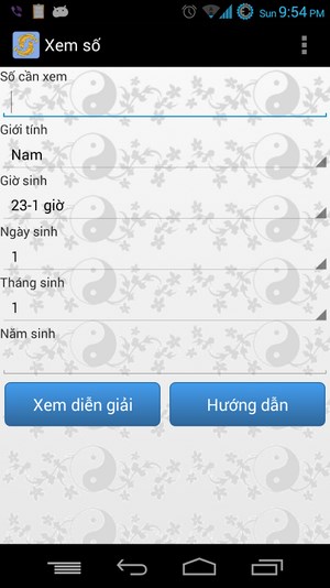 Xem số theo phong thủy for Android